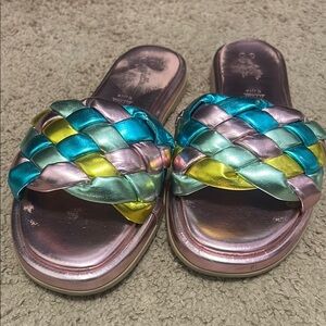 SEYCHELLES Colorful Braided Women's Slides